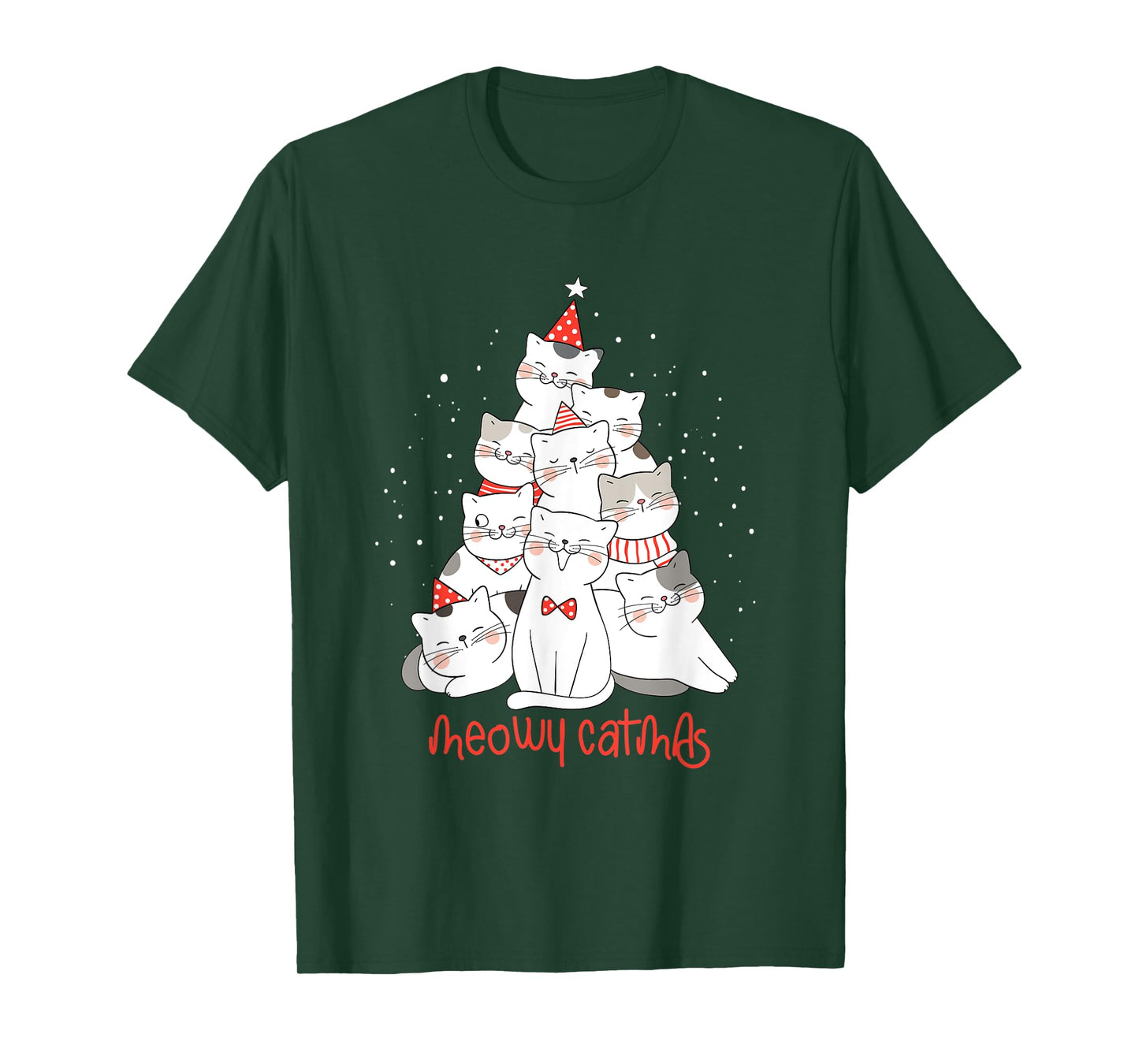 Cat Kitten meowy catmas Xmas Santa Claus Christmas Cats T-Shirt