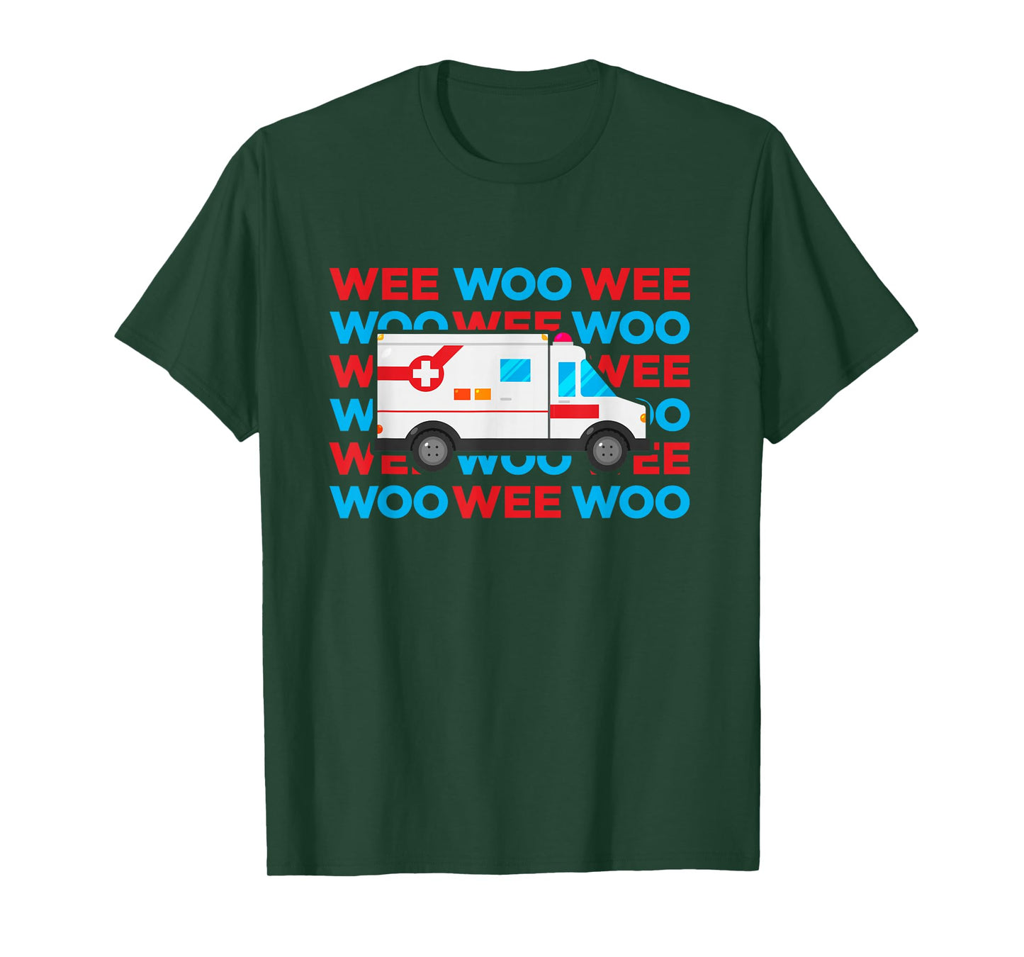 Ambulance EMT Paramedic for Kids Wee Woo Emergency T-Shirt