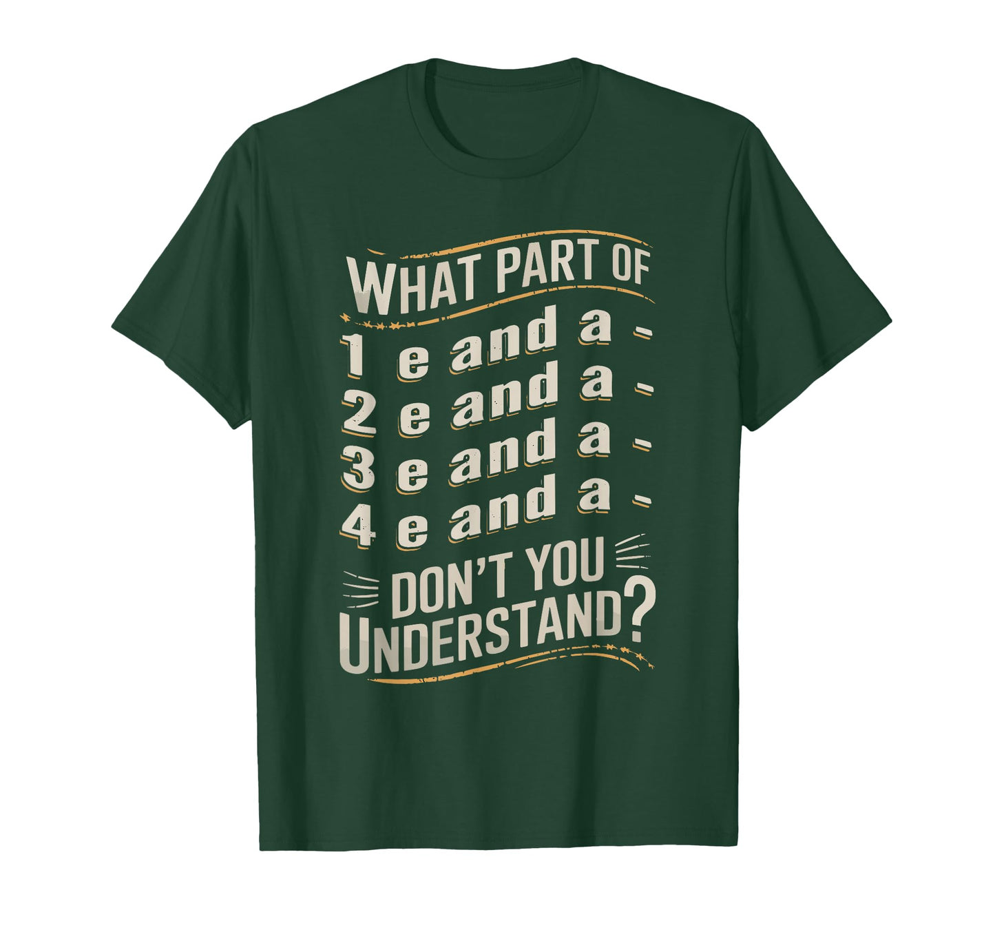 Don't You Understand Drum Drumming Music Instrument Drummer T-Shirt