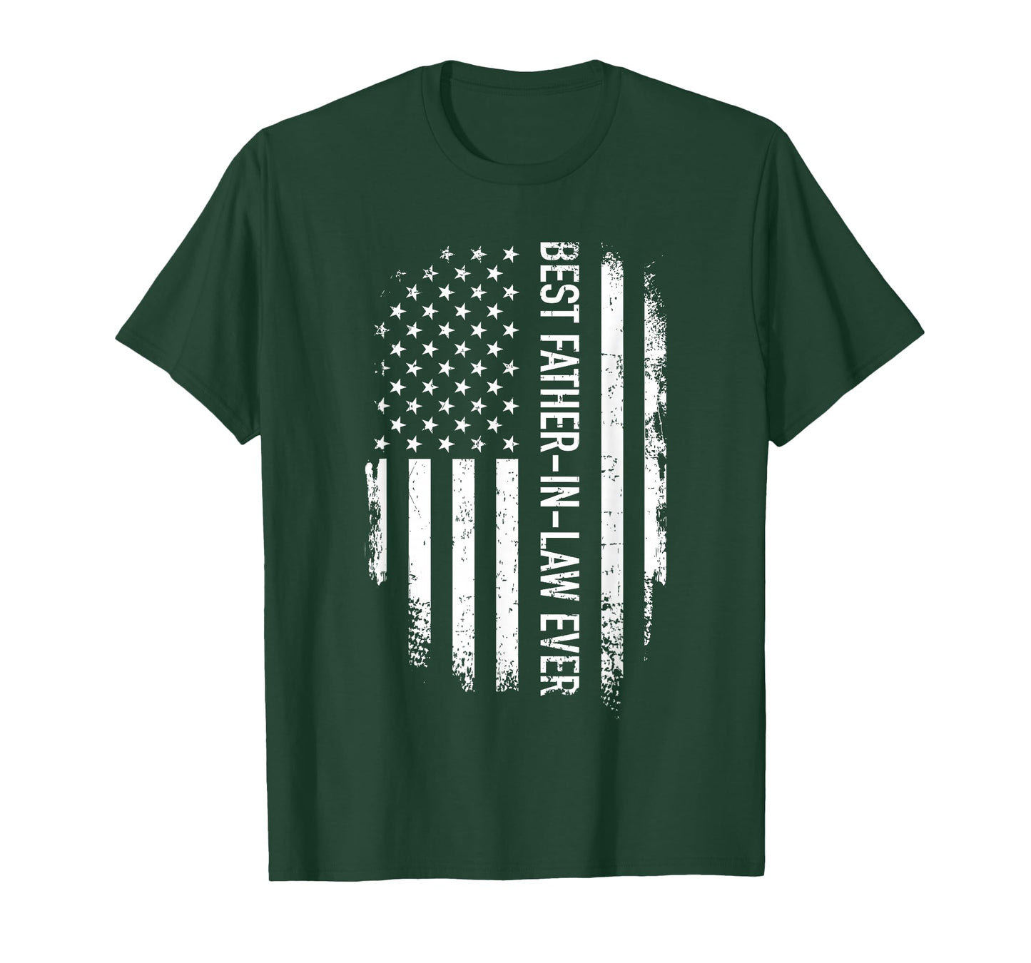 Best Father-in-Law Ever US American Vintage Flag T-Shirt