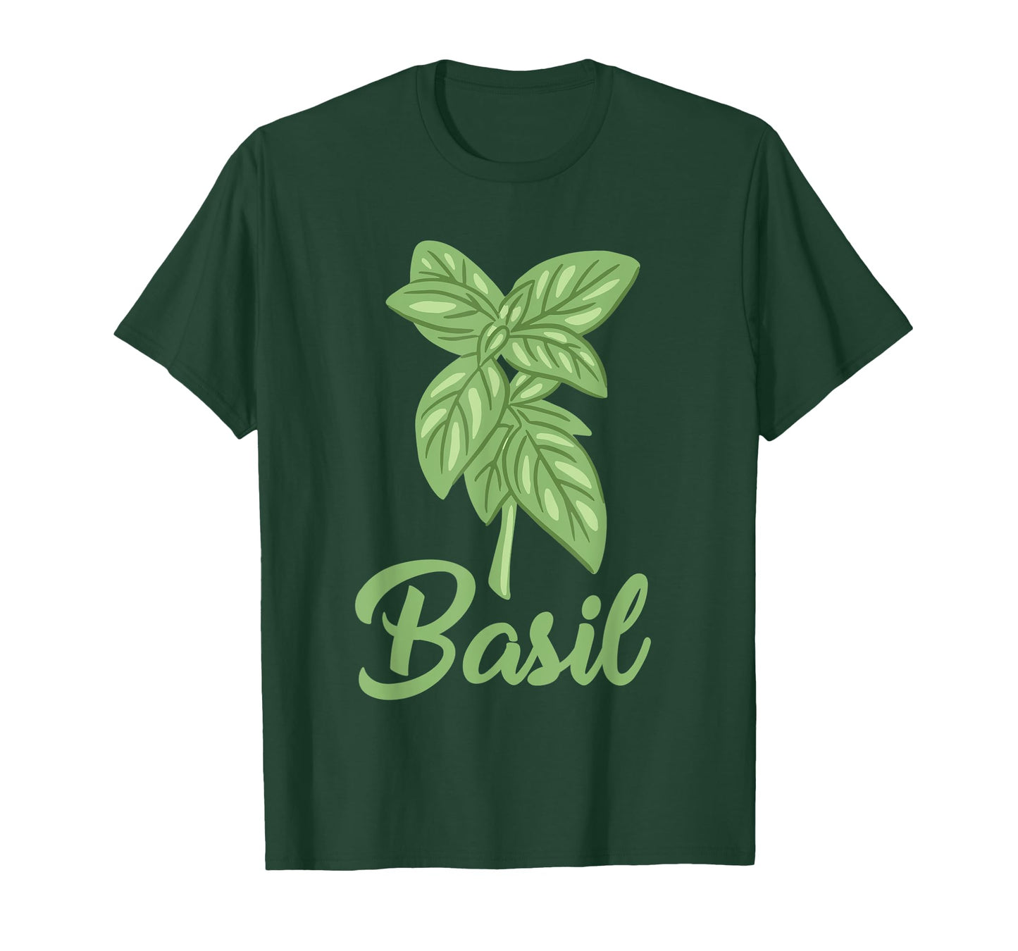 Basil Apparel Gardening Herbs Lover Basil Leaf T-Shirt