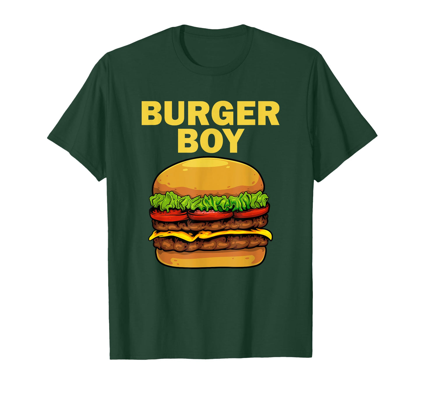 Cool Burger Art For Boys Men Hamburger Cheeseburger Lovers T-Shirt