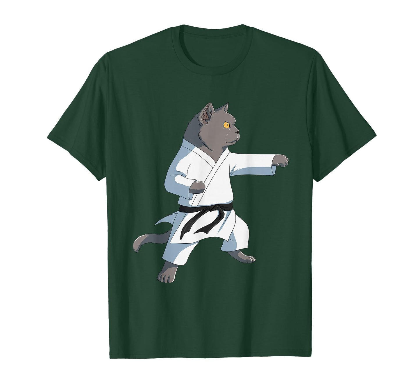 Funny Karate British Shorthair Cat T-Shirt