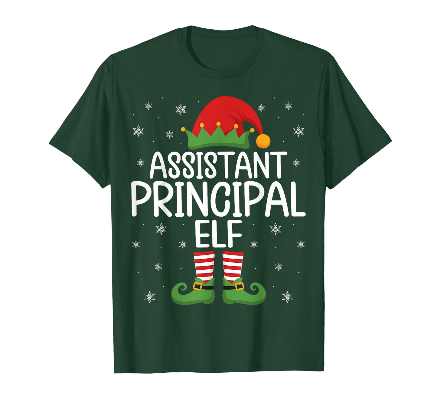 School Assistant Principal Elf Vice Principal Christmas T-Shirt