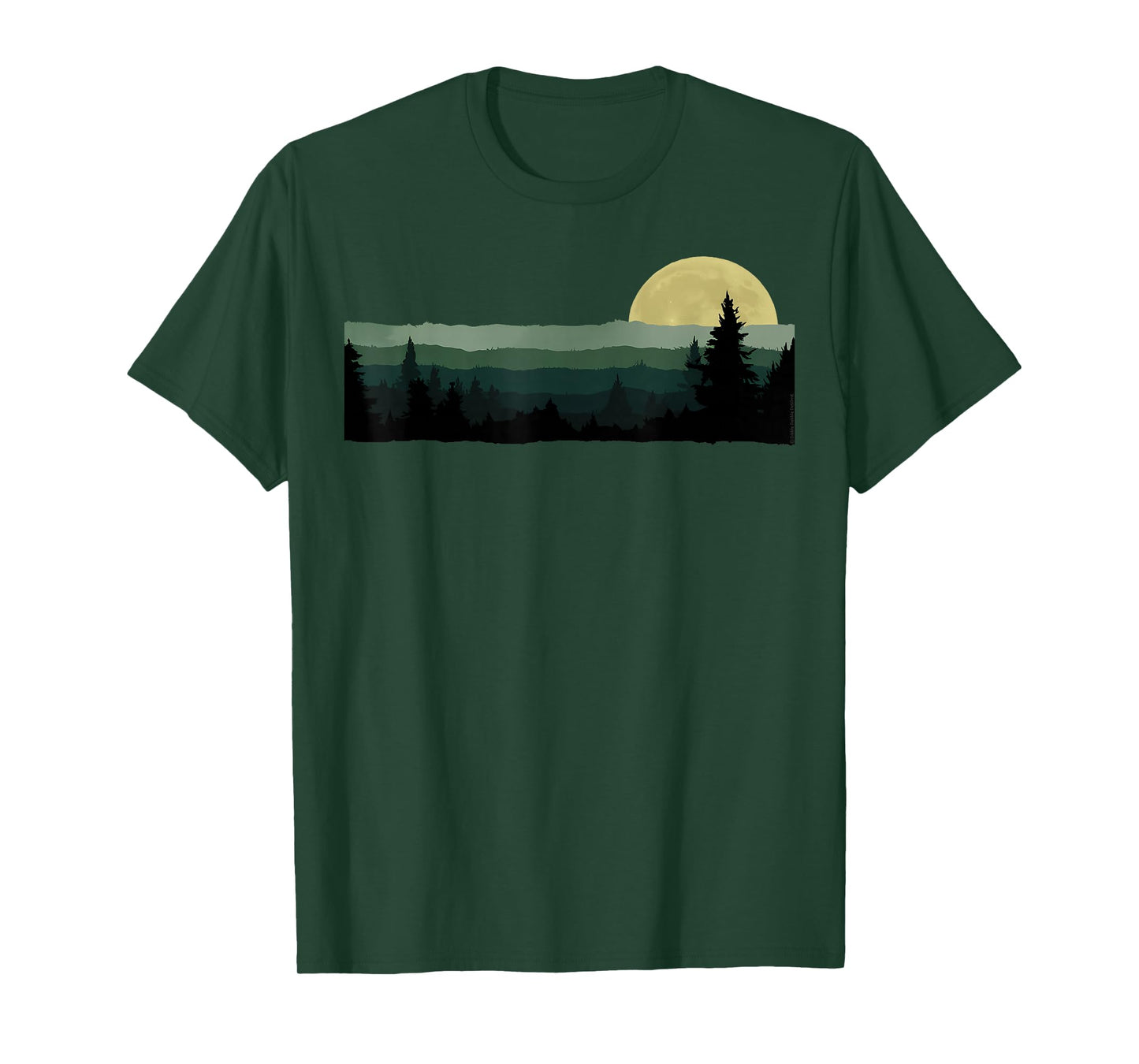 Trees Nature Mountains Adventure Outdoor Wildlife Forest T-Shirt