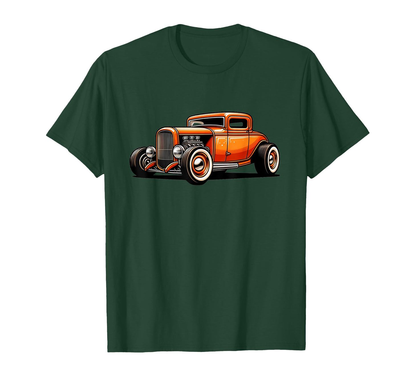 Classic Hot Rod Retro Vintage Custom Hotrod Car Illustration T-Shirt