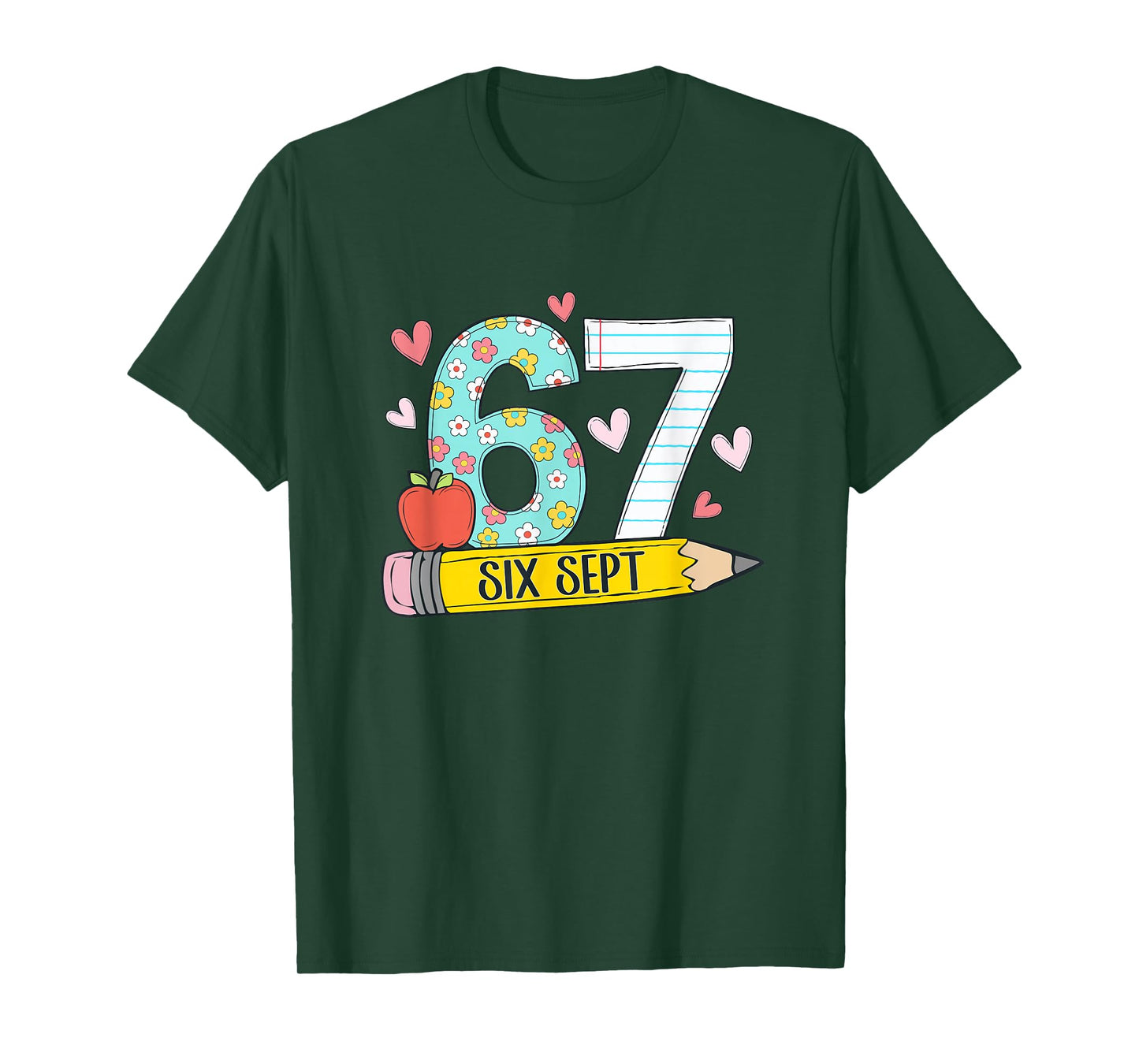 67 Shirt for French Teachers 67 Meme Bilingual Six Sept T-Shirt