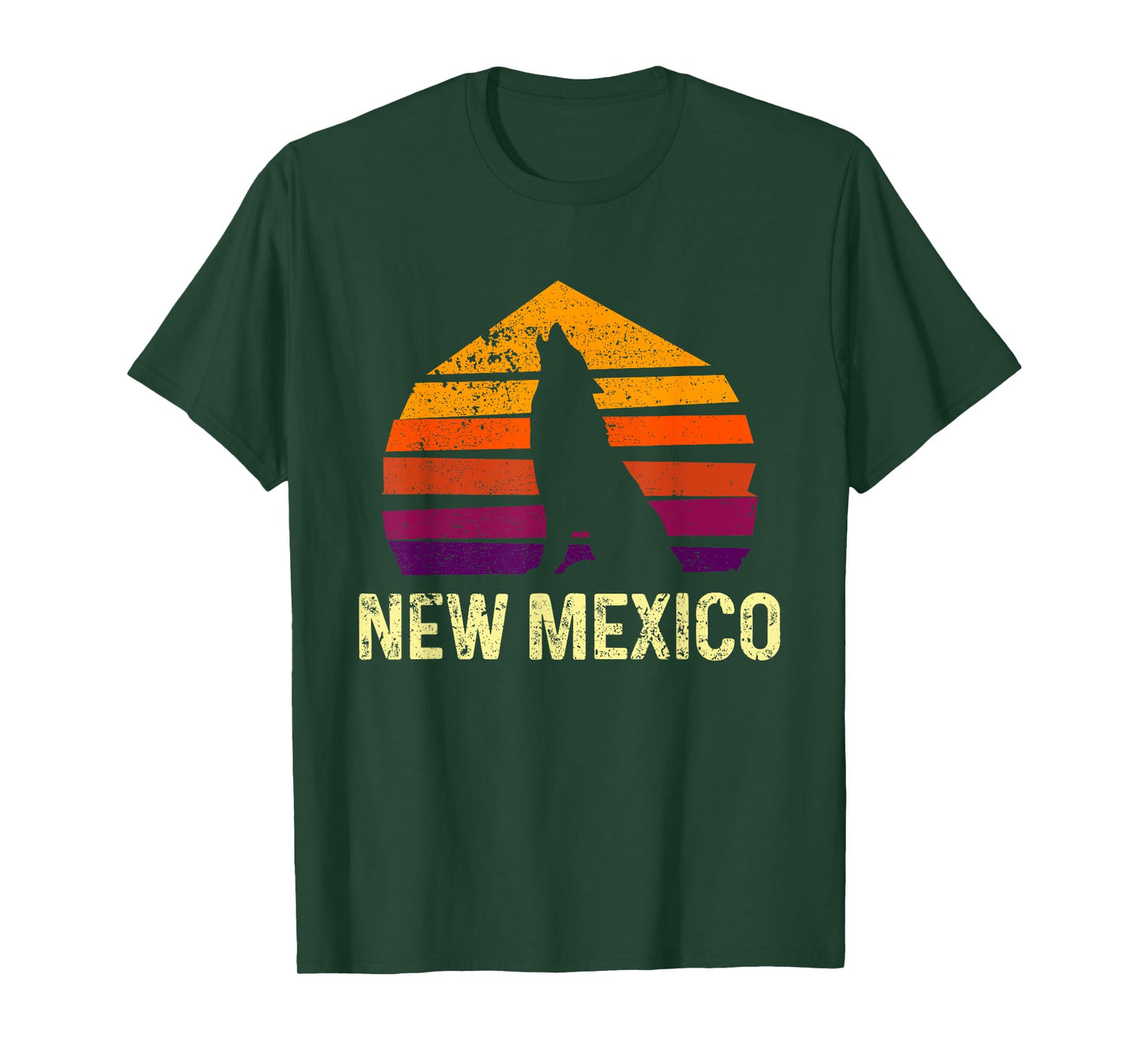 Vintage New Mexico, NM Retro Wolf Outdoor T-shirt T-Shirt