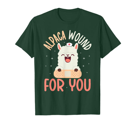 Alpaca Wound Care Nurse Wound Care Nursing Wound Nurse T-Shirt