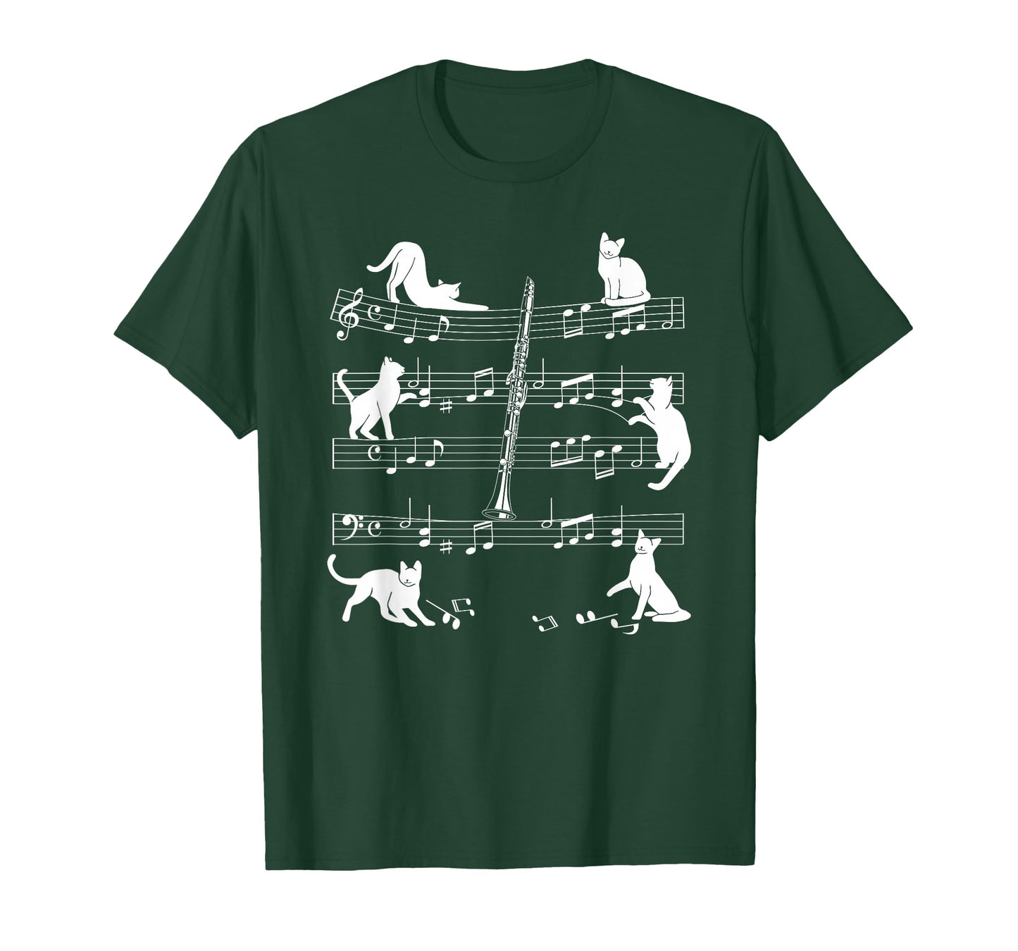 Clarinetist Cats for Cat Loving Clarinet Player T-Shirt