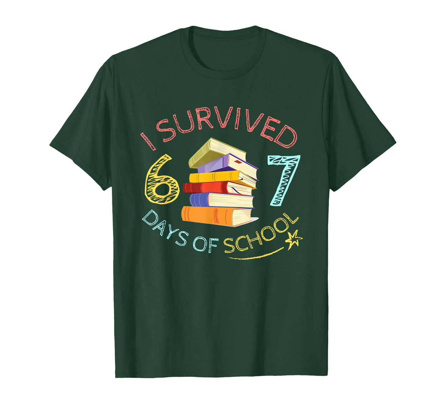 I Survived 67 Days of School Funny 67 Meme Teacher Student T-Shirt