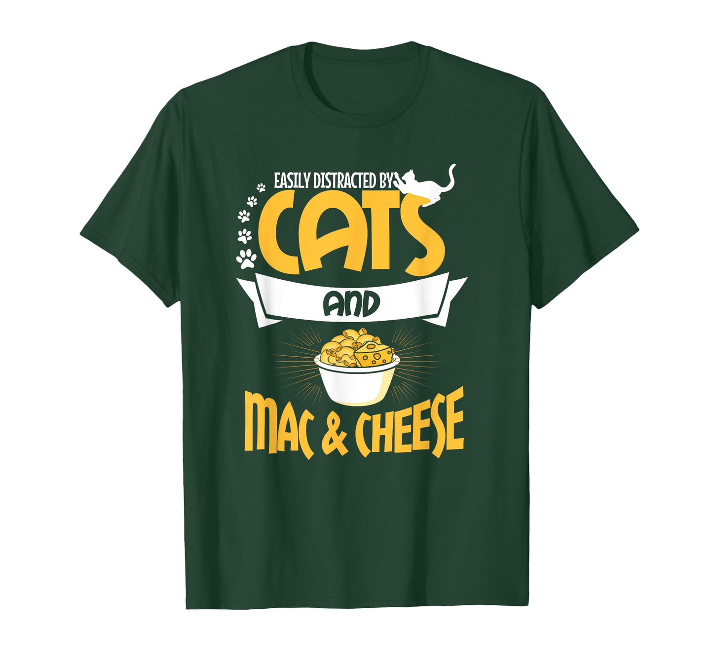 Mac & Cheese Shirt Funny Cat Lover Macaroni and Cheese T-Shirt for Men Women Girls Kids