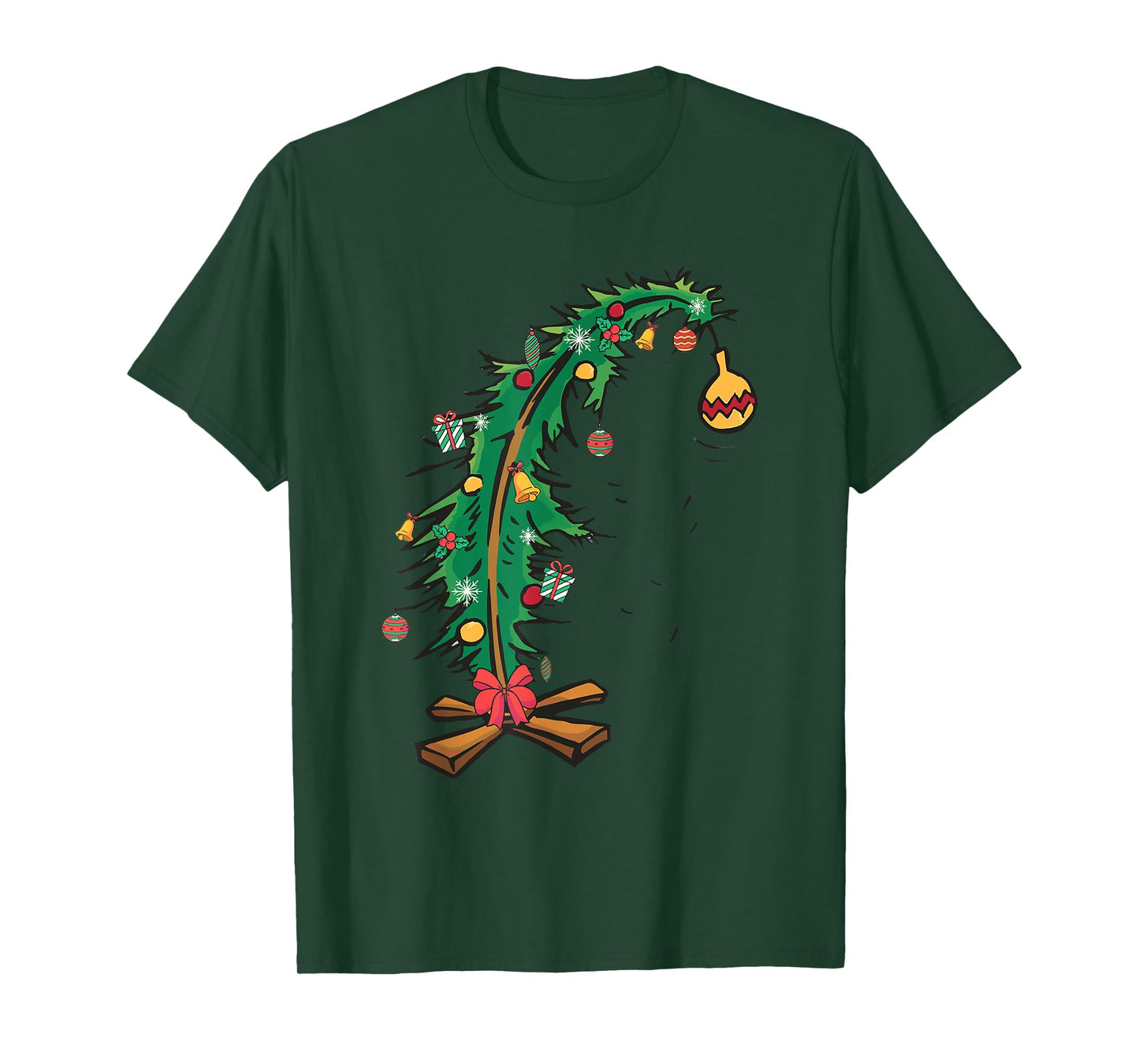 Christmas Tree With Led Light Pine Tree Xmas Light Camping T-Shirt