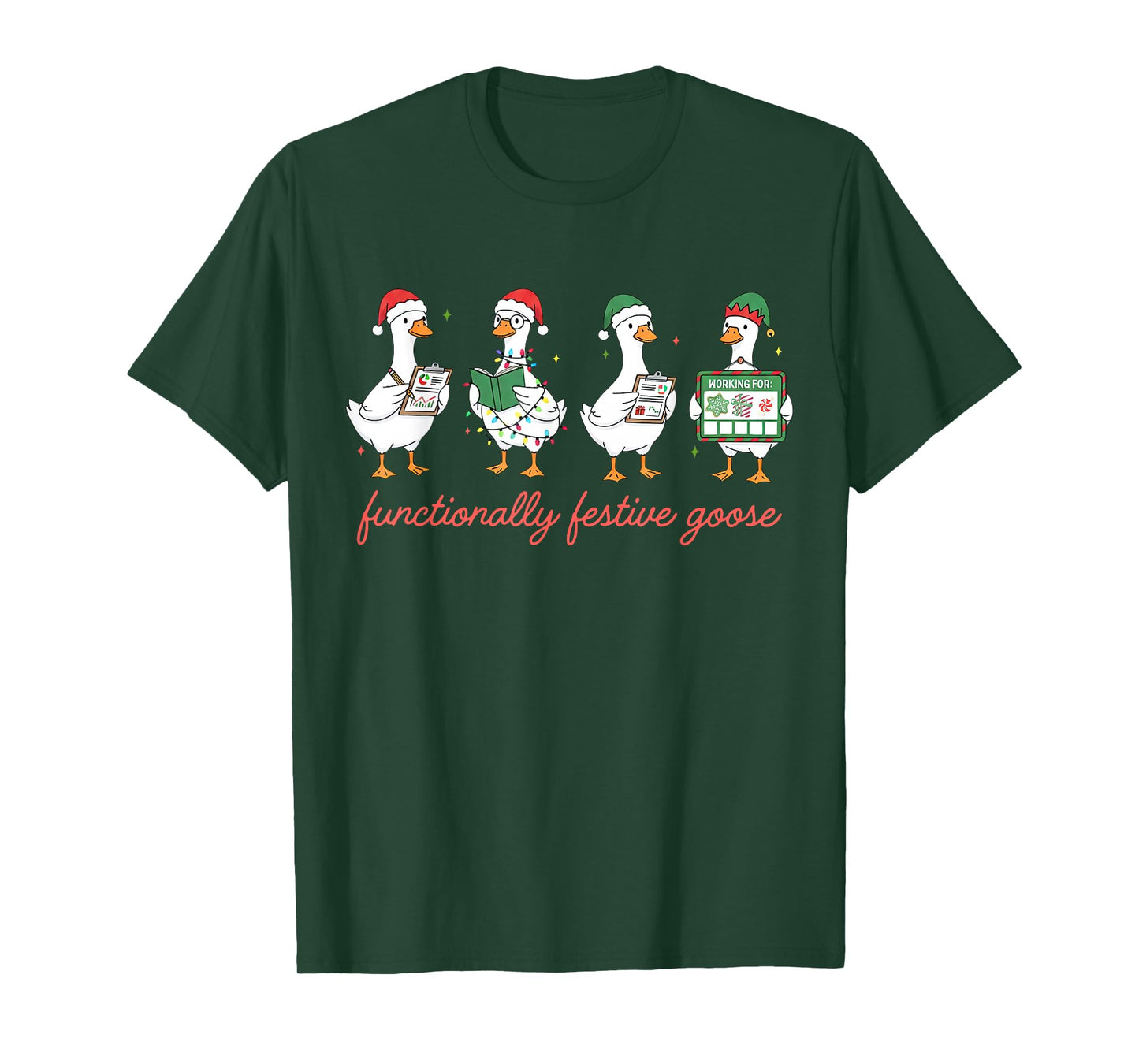 Silly Goose ABA RBT Therapist Behavior Analysis Christmas T-Shirt