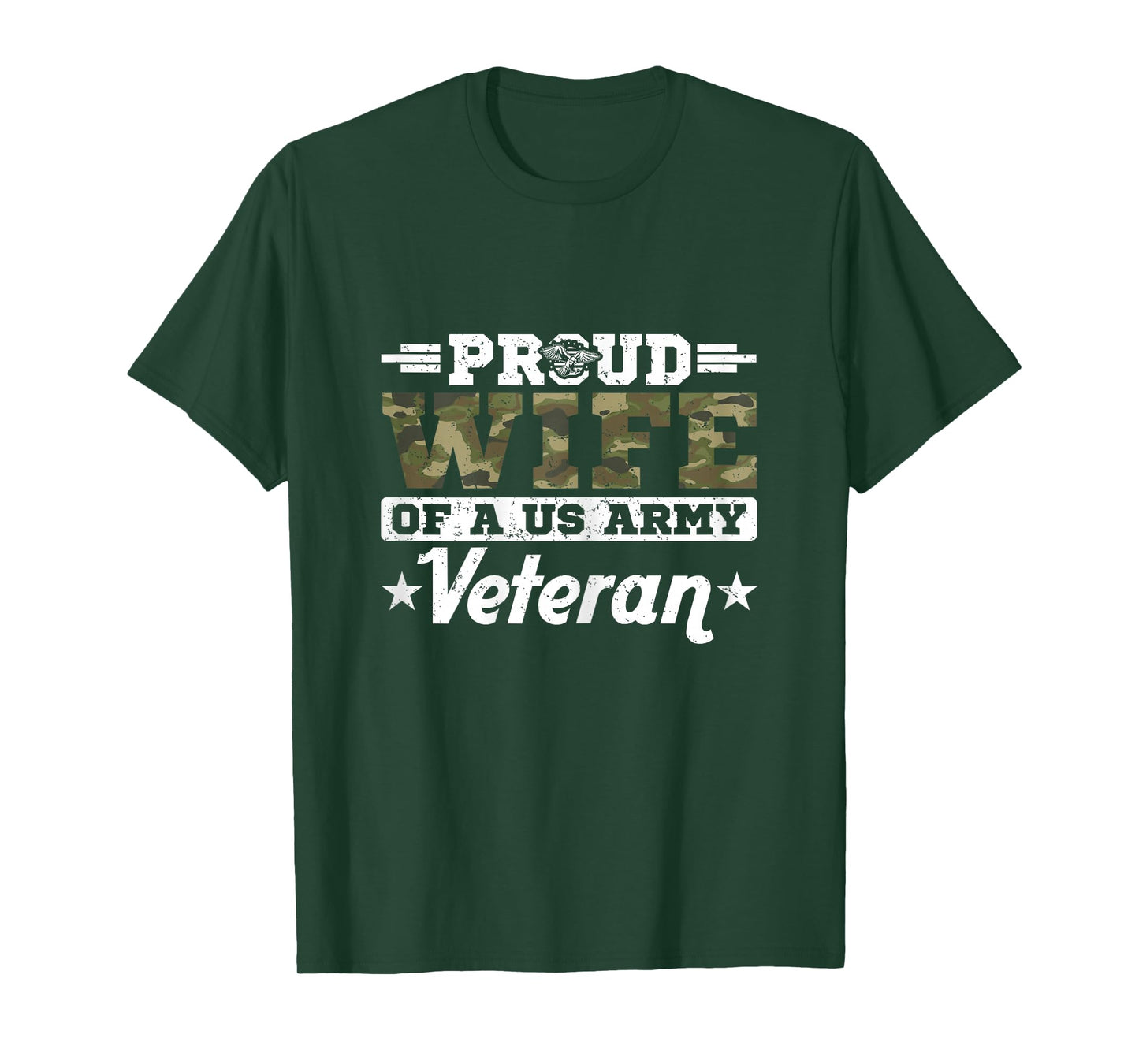 Proud Wife Of A US Army Veteran Married A Hero T-Shirt