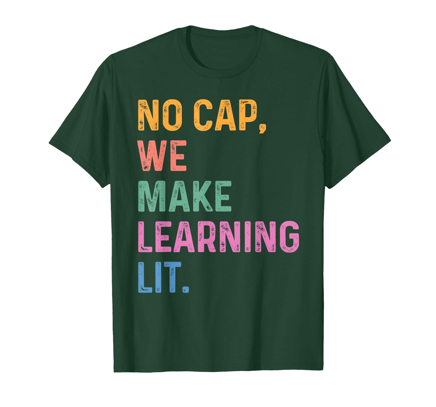 No cap we make learning lit back to school 2025 teacher kids T-Shirt