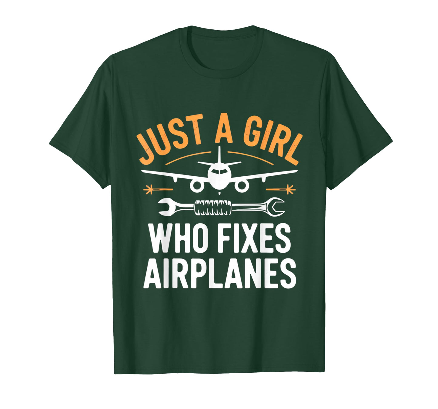 Aircraft Mechanic Women Just a Girl Who Fixes Airplanes T-Shirt