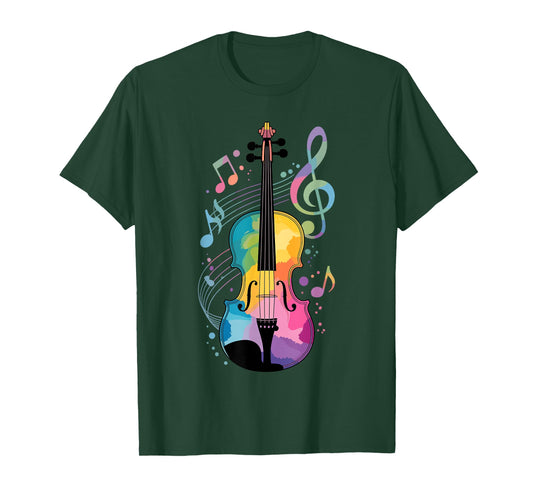 Cool Violin Art for Men Women Violin Teacher Violin Player T-Shirt