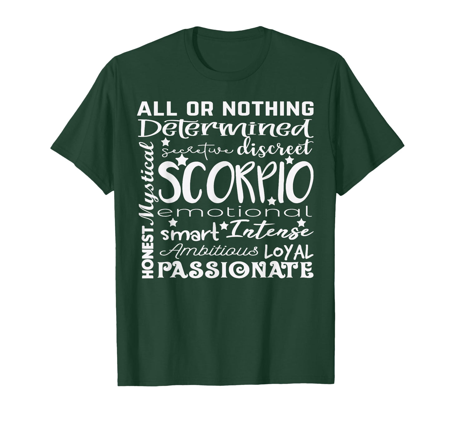 Scorpio Tee Shirt Zodiac Sign Birthday Gifts for Women Tops T-Shirt