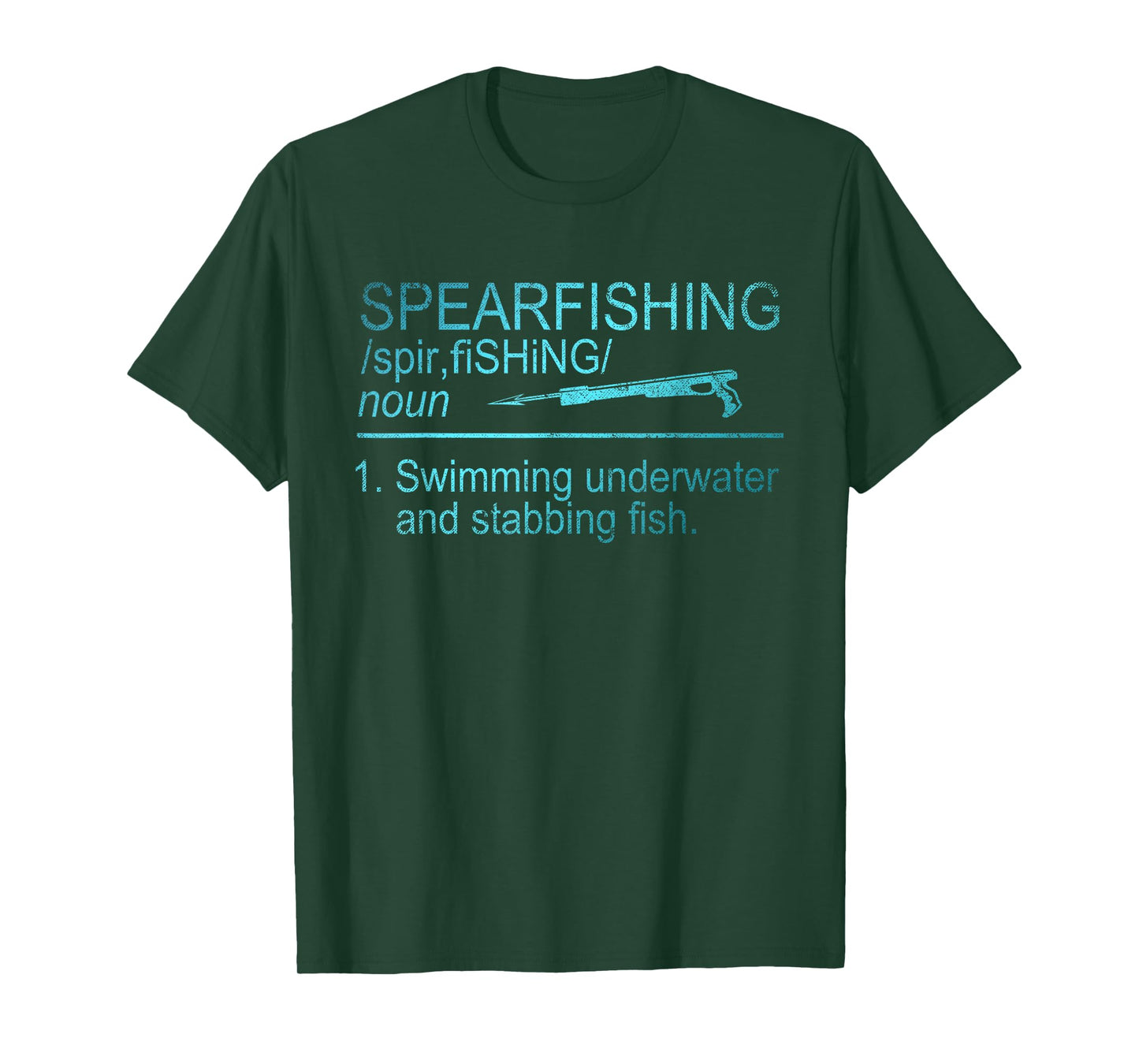 Spear Fishing Definition Funny Gift Spear Fishing T-Shirt