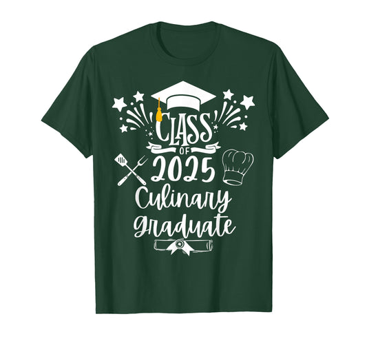 Class of 2025 Culinary Graduate Culinary Chef Graduation T-Shirt