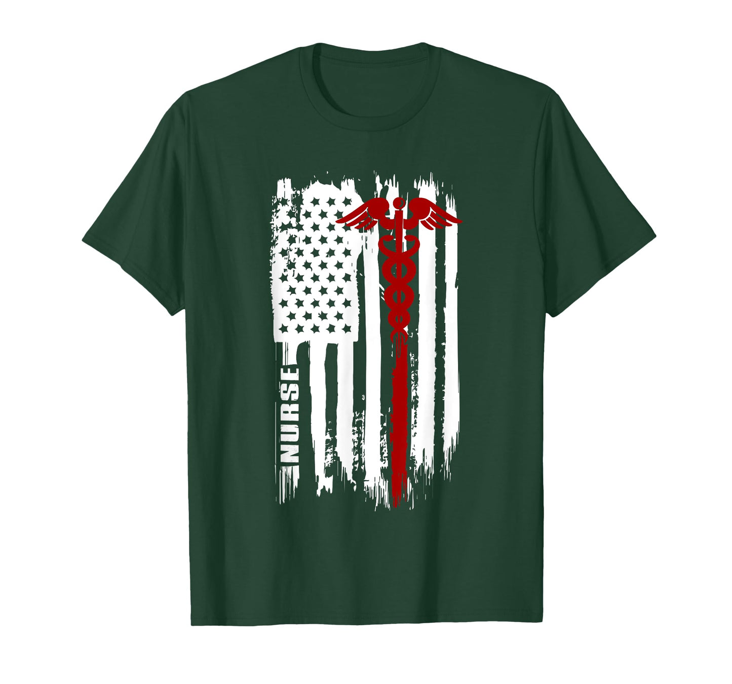 American Flag Nurse | USA Nurses Gift T-Shirt