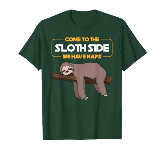 Come to The Sloth Side T-Shirt - Funny Sloth Pun T-Shirt