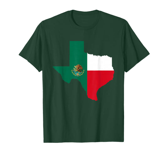 Tejano Tex-Mex Mexican Flag Chido State Texas Tejas Charro T-Shirt