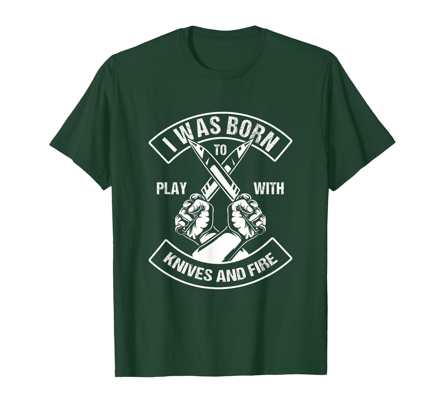 Culinary Chef Born To Play With Knife Fire T-Shirt