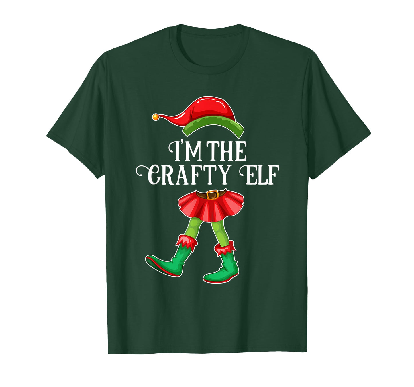 I'm the Crafty Elf Christmas Matching Family Group Gift T-Shirt
