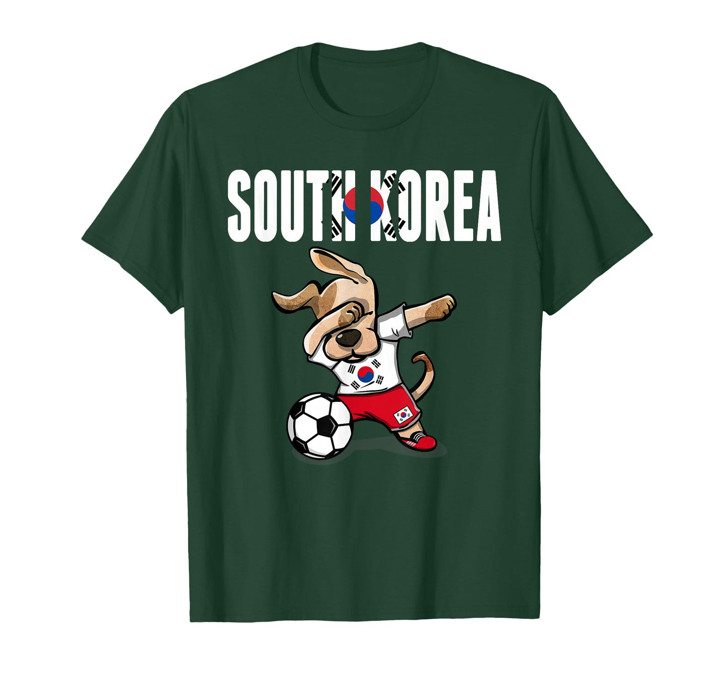 Dabbing Dog South Korea Soccer Fans Jersey Korean Football T-Shirt