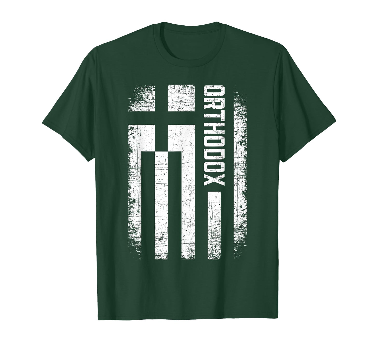 Greek Orthodox Church Retro Vintage Greece Flag Orthodox T-Shirt