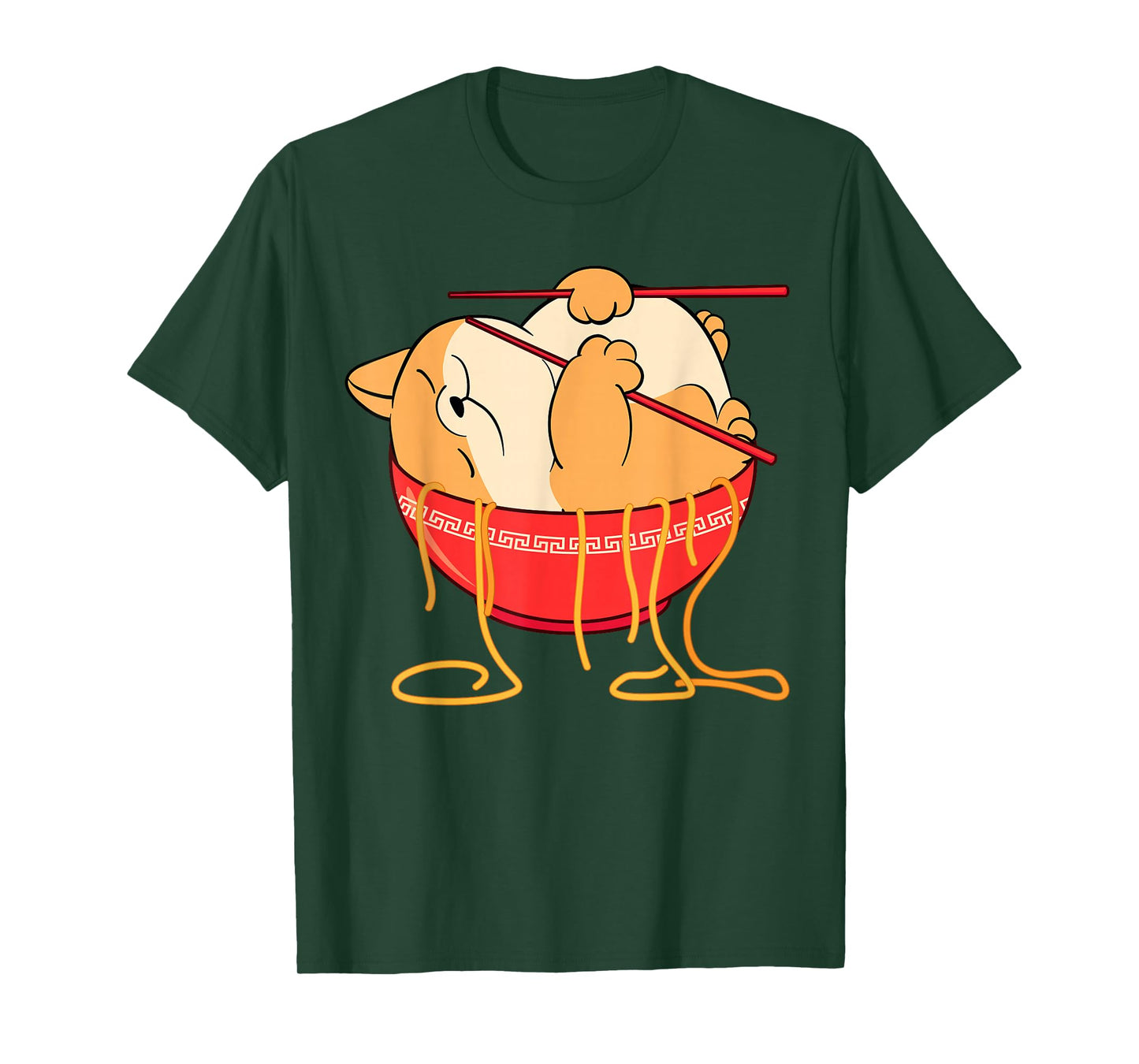 Funny Kawaii Neko Anime Cat Lover Japanese Ramen Noodles- T-Shirt