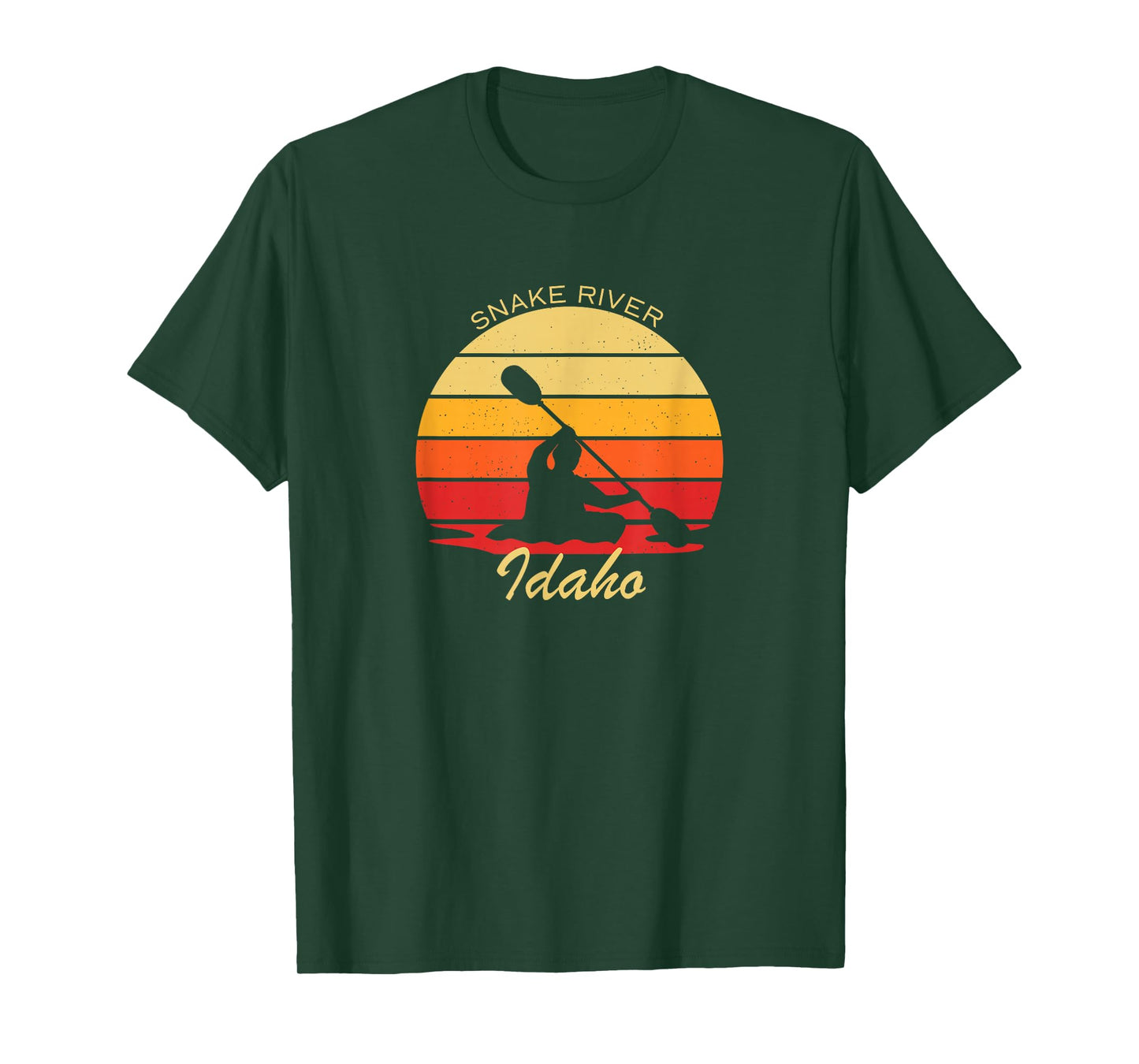 Vintage Kayak Snake River Idaho Adventure T-Shirt