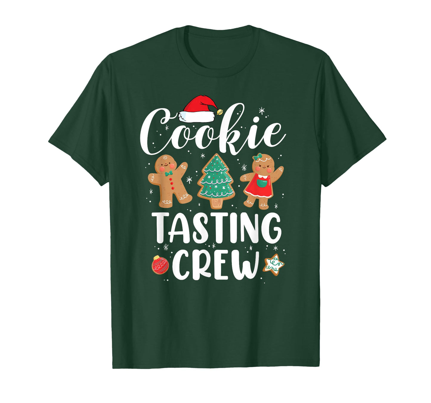 Cookie Tasting Crew Funny Pajamas Family Xmas Christmas T-Shirt