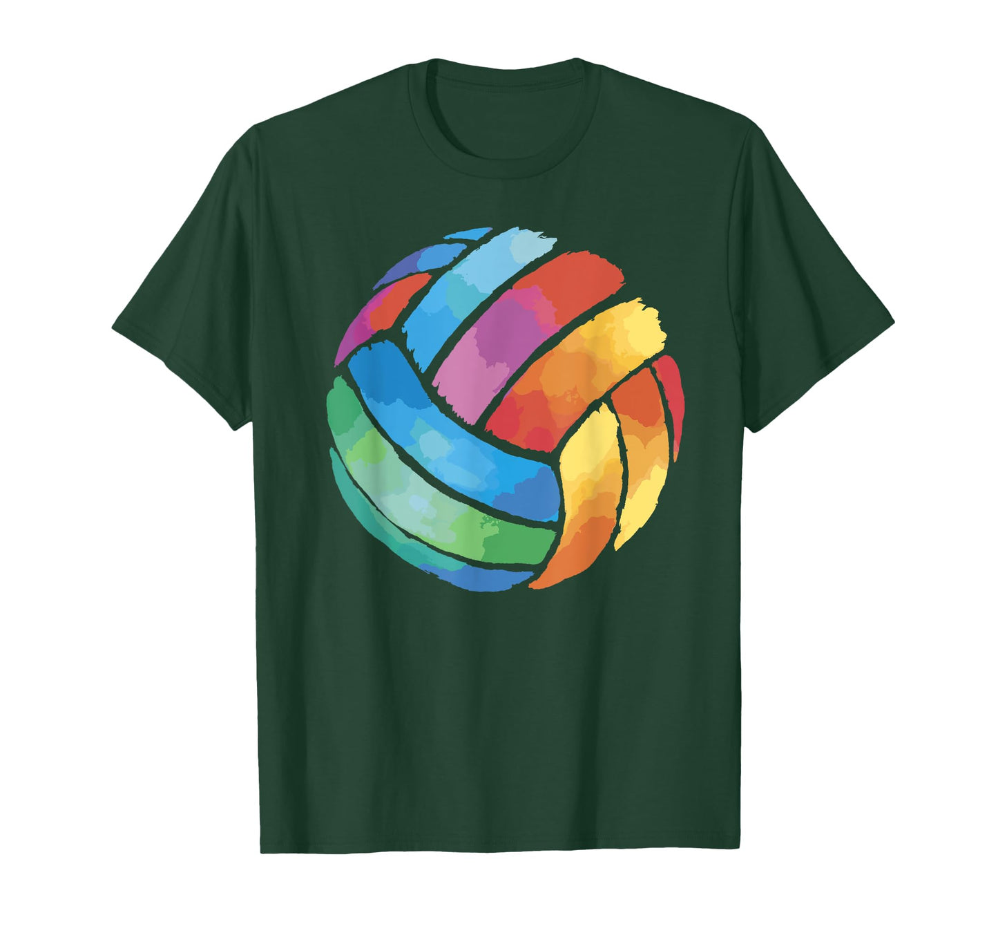 Cute Colorful Volleyball Tee - Colorsplash Volley Ball Gift T-Shirt