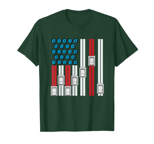 4th Of July Elevator Mechanic Engineer USA Elevator T-Shirt