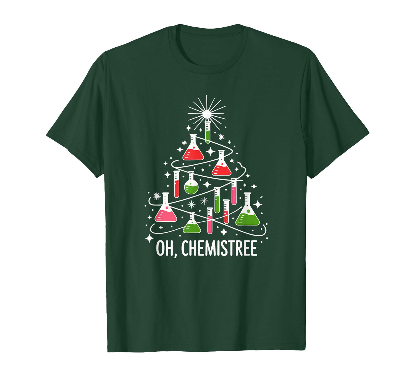 Chemistry Christmas Tree Science Humor Holiday Pun T-Shirt