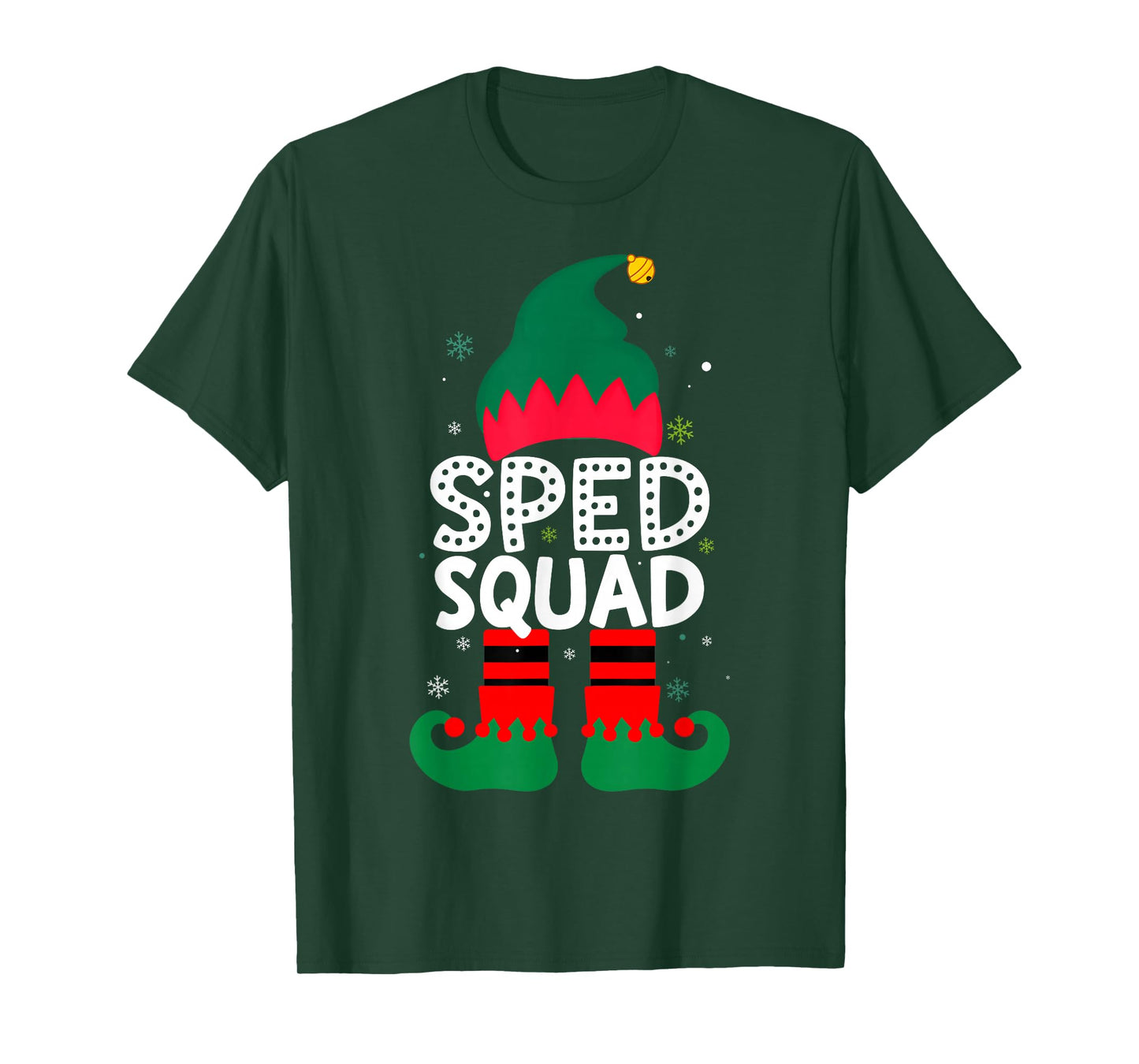 Sped Squad Special Education for Santa Family Christmas elf T-Shirt