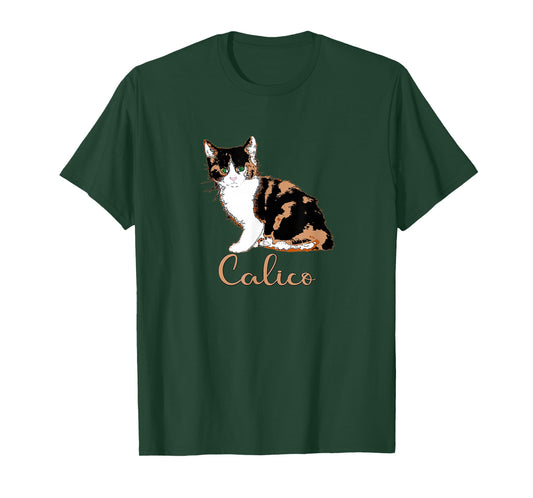 Cute Calico Cat T-Shirt T-Shirt
