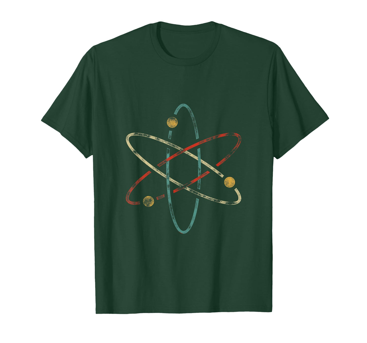 Chemistry & Periodic Table Quotes Retro Atom Chemistry T-Shirt - Unisex-Adults/Kids - Black - Short Sleeve - Small - Crew Neck - Classic Fit - Polyester 100%