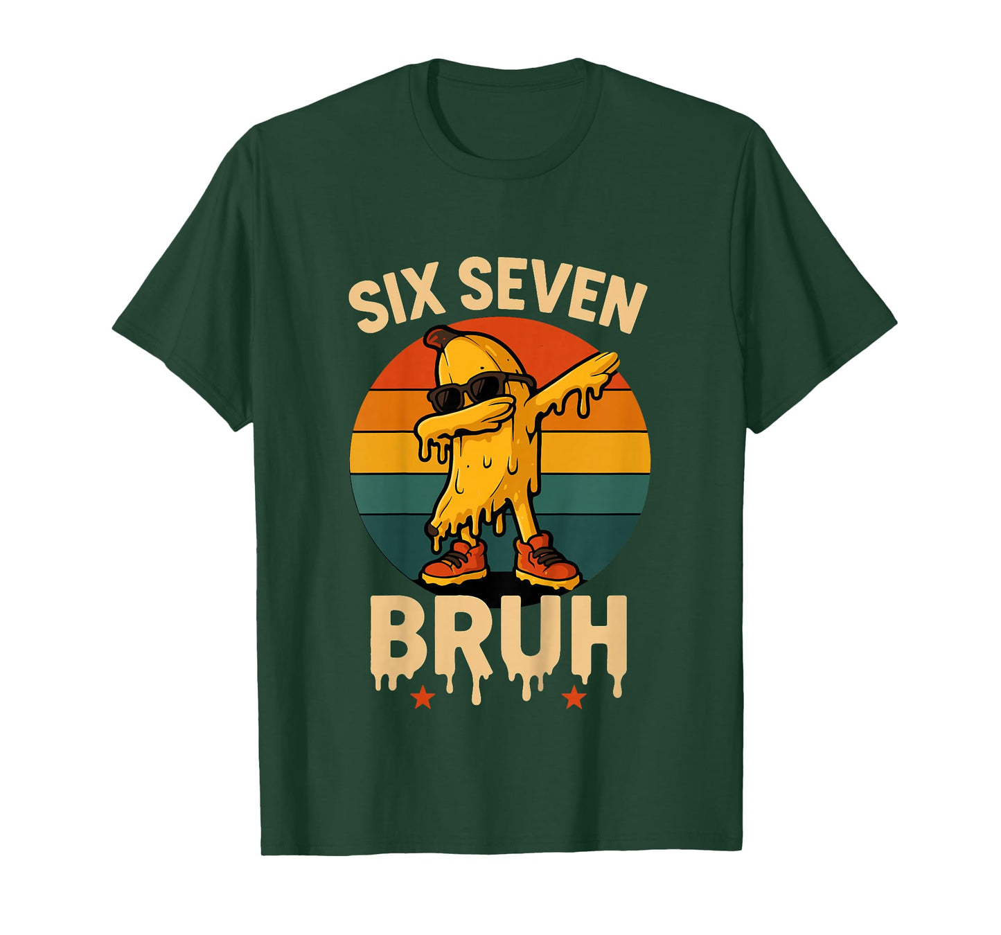 67 Bruh Banana Meme Funny Dabbing Burh Ice Cream Drip T-Shirt