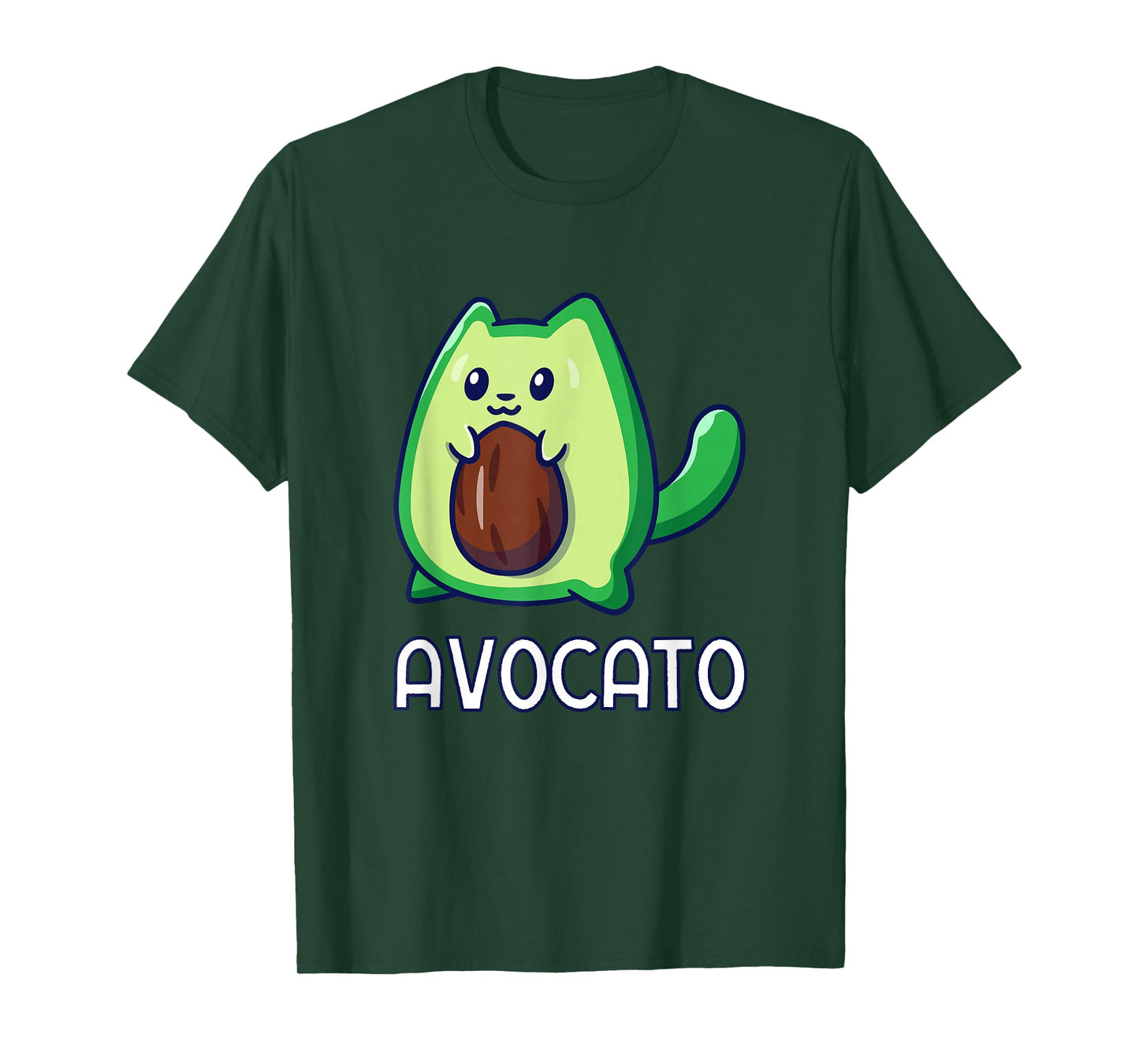 Avogato Avocado Cat Vegan T-Shirt