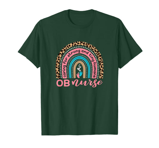 Cute OB Nurse Rainbow - Obstetrics - OB Gyn - Labor Delivery T-Shirt