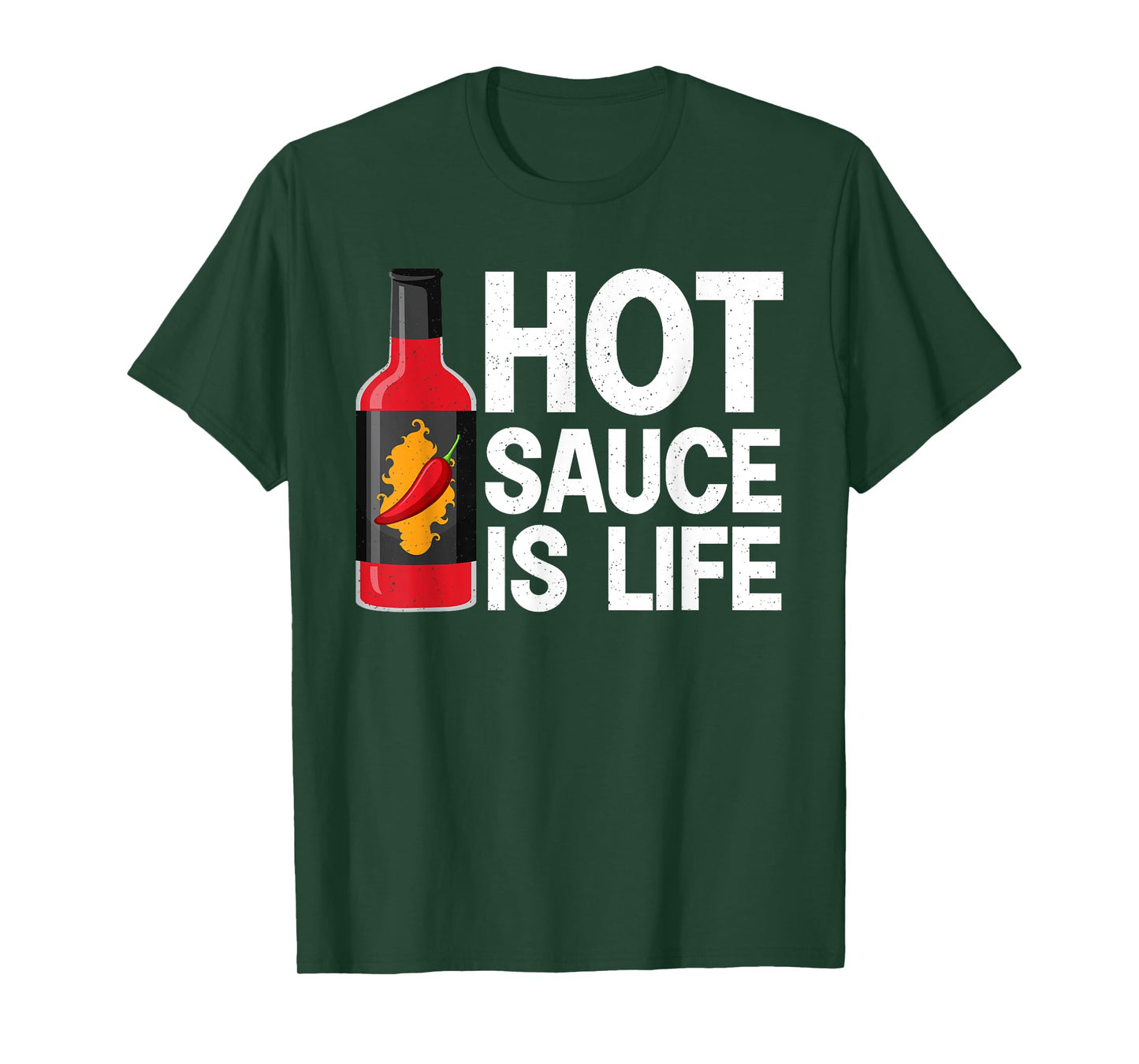 Cool Hot Sauce Art For Men Women Kids Spicy Hot Sauce Lover T-Shirt