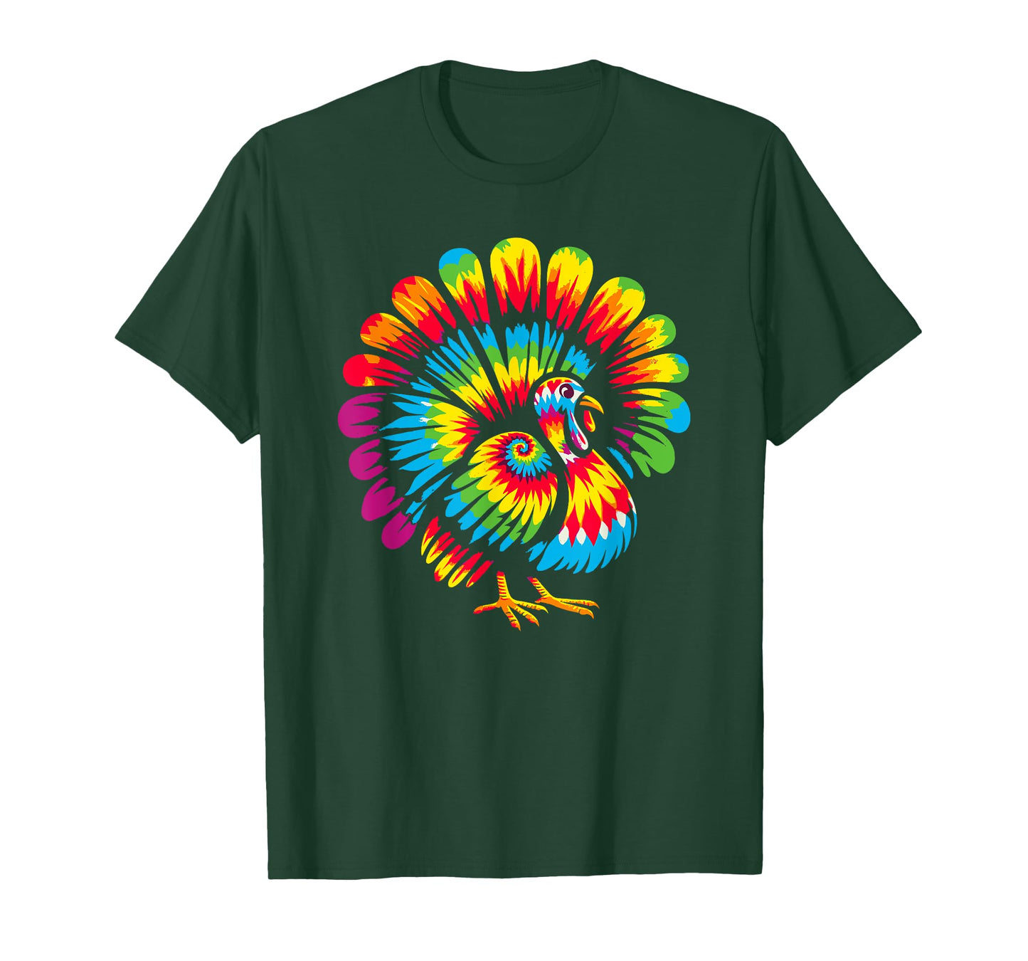 Tie Dye Turkey Thanksgiving T-Shirt