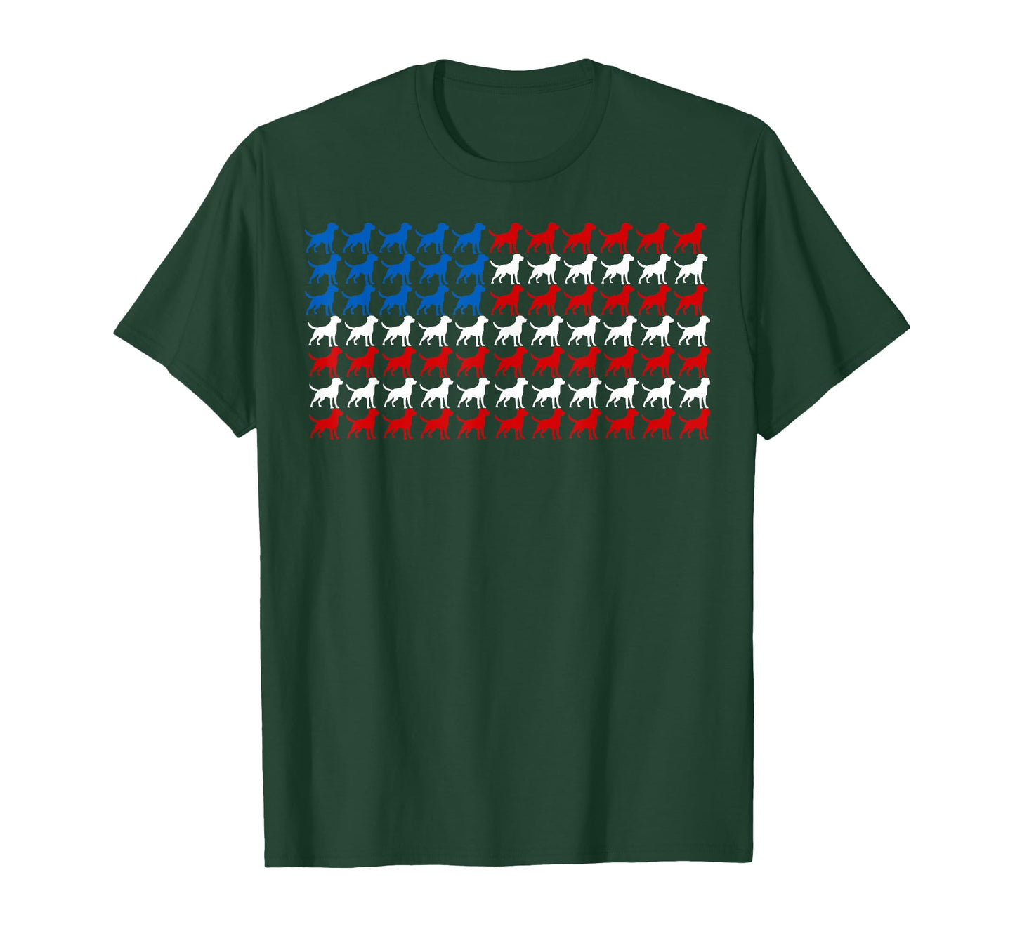 Labrador Retriever Patriotic American Flag 4th Of July T-Shirt