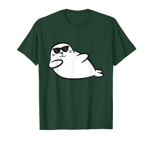 Dabbing Seal Dancing Seal Cute Seals T-Shirt