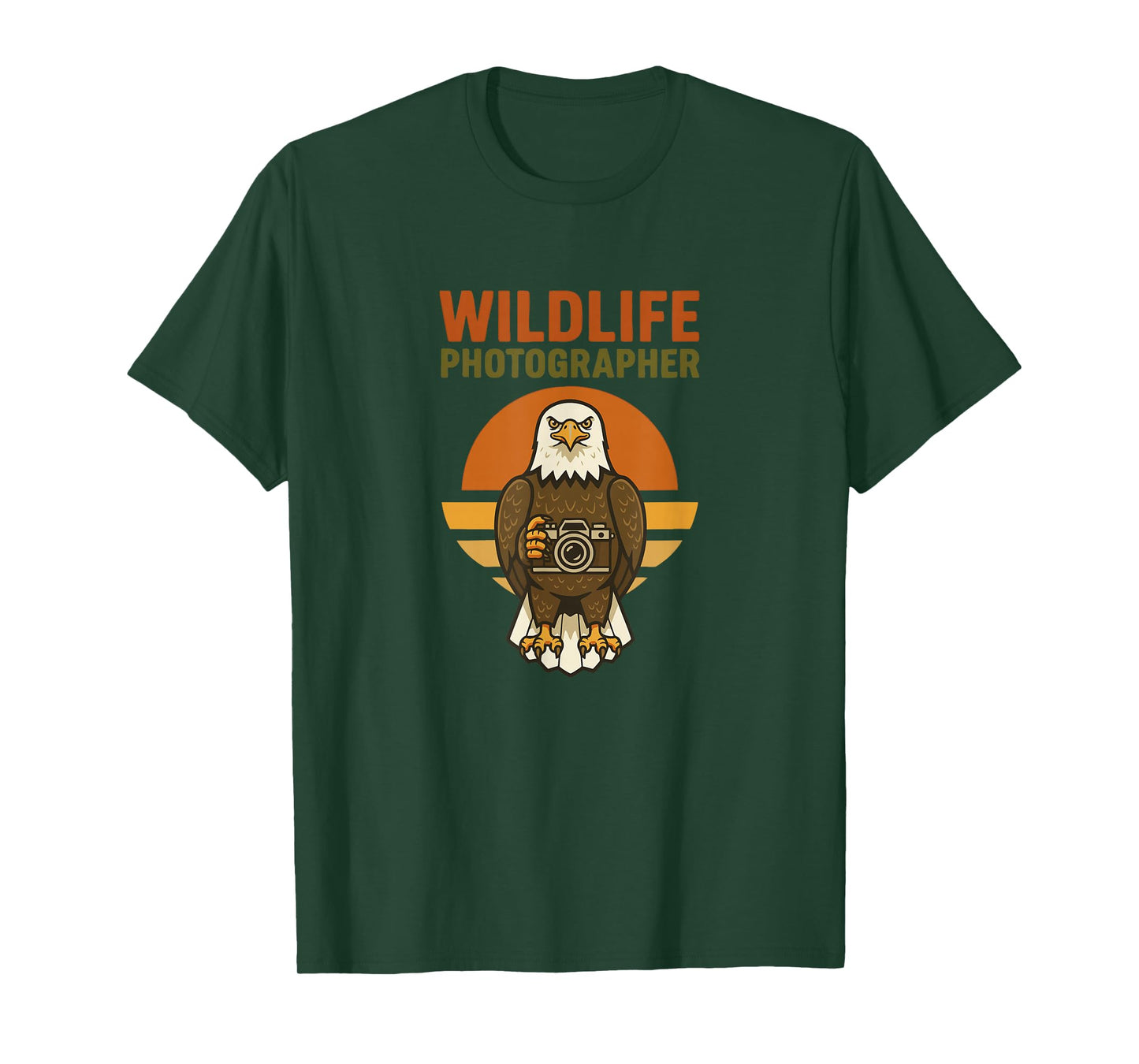 Wildlife Photographer Bald Eagle Bird Photography Camera T-Shirt