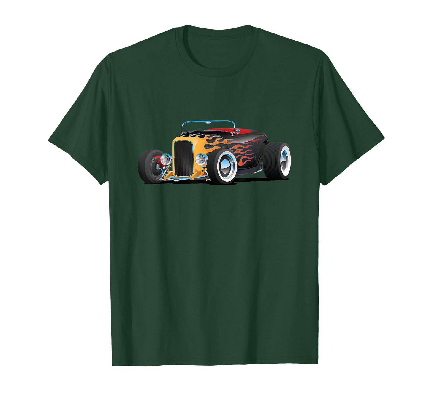 Classic Retro Vintage Custom Hotrod Car Illustration T-Shirt